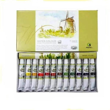 Marie's Watercolor Painting Tube Set (12 Colour X 12ML Tube) The Stationers